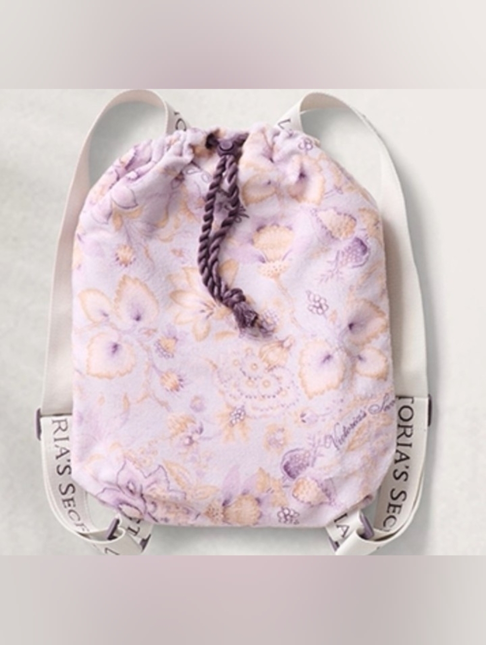 Victoria's Secret 2 In 1 Packable Beach Towel Backpack Pink Floral Travel Pool